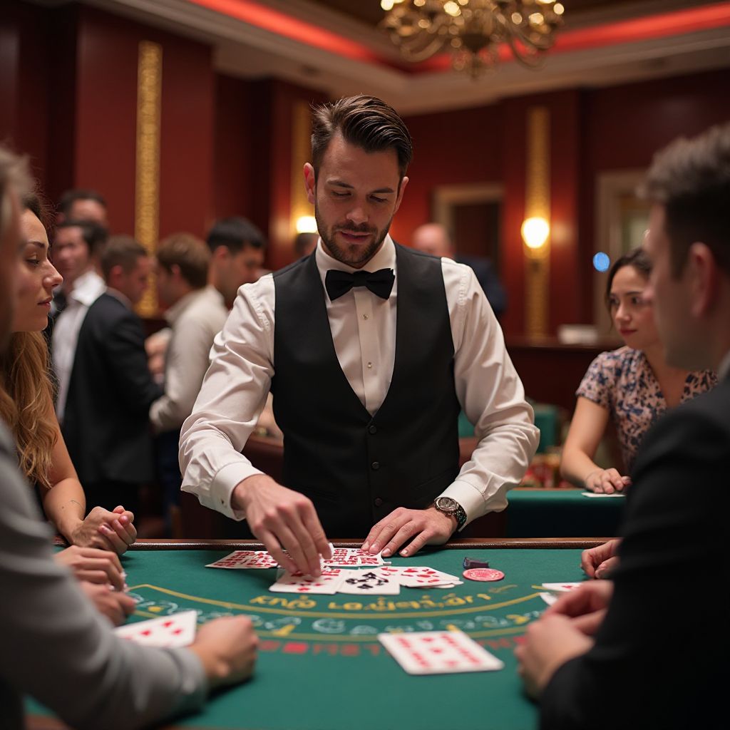Blackjack table entertainment