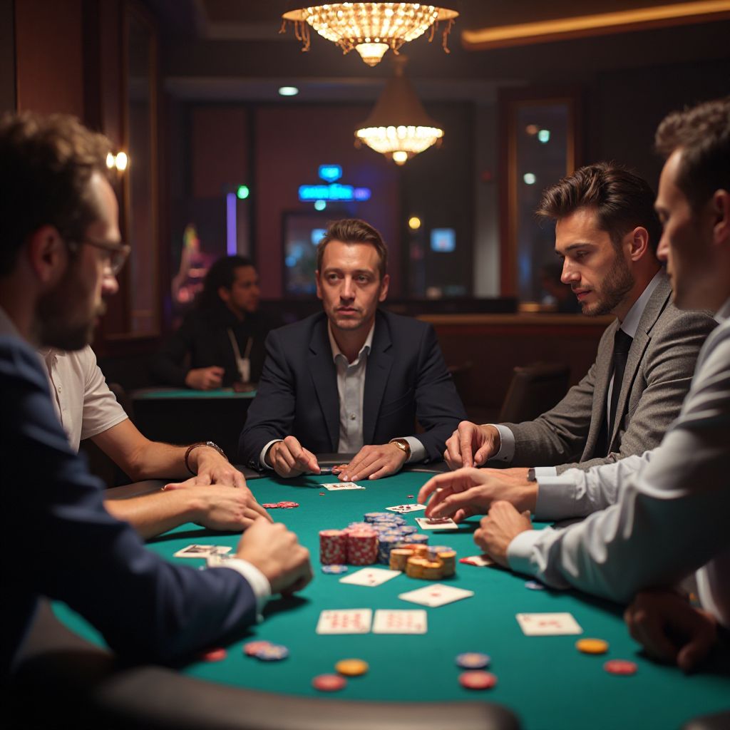 Poker and card table entertainment